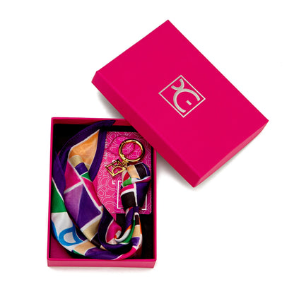 PG Women's Silk Scarf Accessories Temperament Pendant Luggage Accessories Fashionable Street Multi-style Luggage Accessories