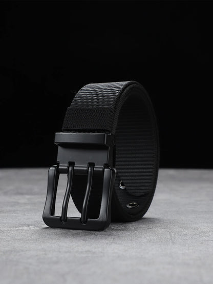 Lengthened needle buckle canvas belt belt man belt simple business students young  belt women with fat cloth belt