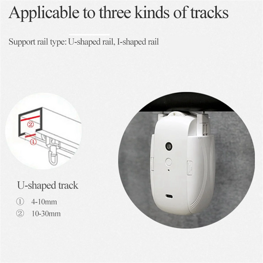 TUYA Smart WiFi Curtains Robot T/U-Rail Tracks Automatic Curtain Opener Remote Control Curtain Motor Smart Life DY