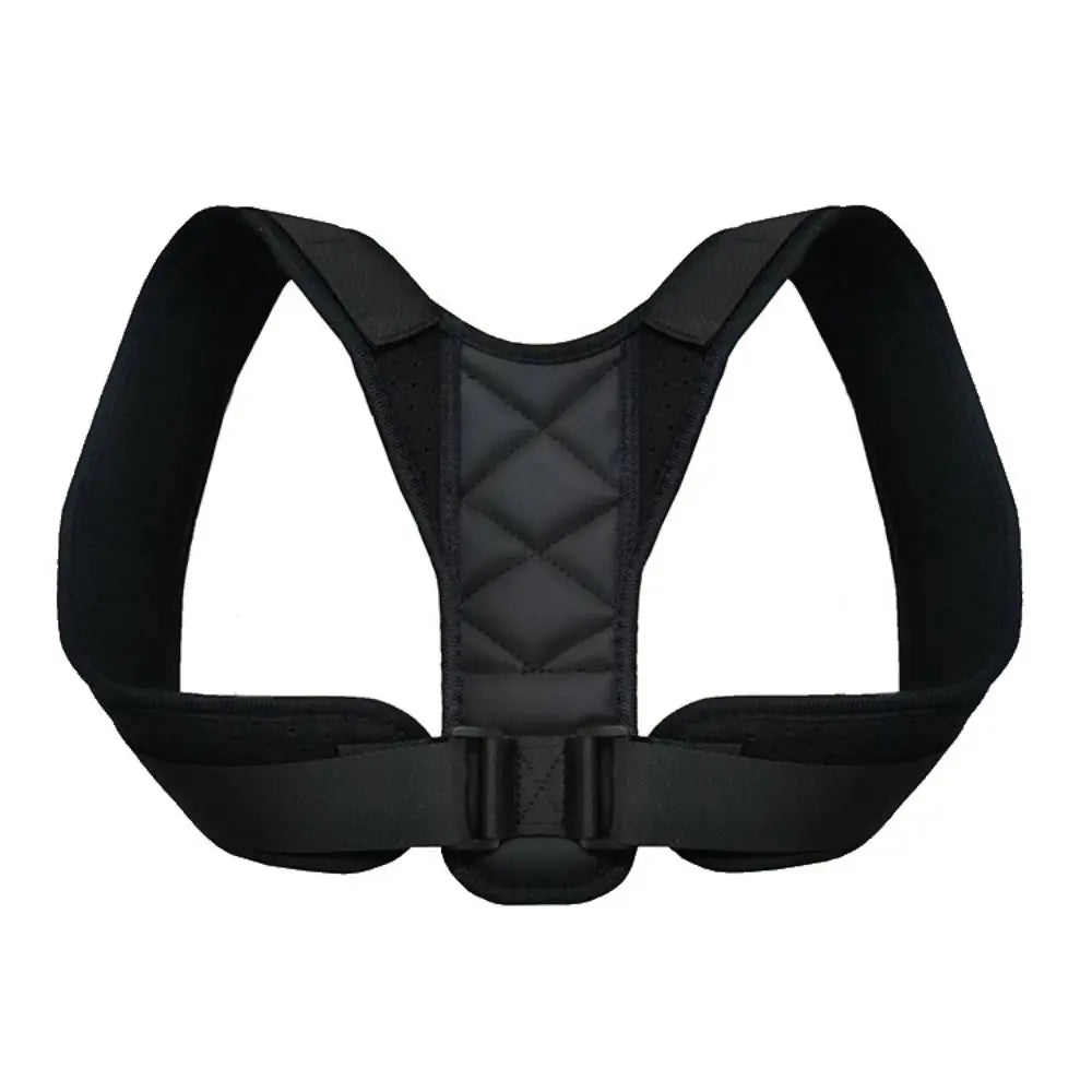 Polyester Back Straightener Full Back Breathable Back Posture Corrector Black Adjustable Upper Back Brace Beauty