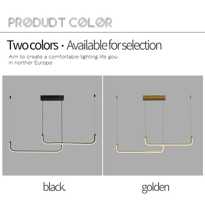 Modern Chandeliers Aluminum Dining Room LED Pendant Lamps Home Décor Bedroom Study Living RoomLighting Fixtures