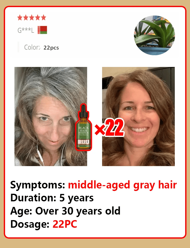 Anti Gray Hair Serum Remedy White Darkening Products