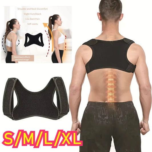 Invisible Back Posture Corrector Trainer Adjustable Shoulder Brace Straight Holder Clavicle Support for Men Women Adult Children