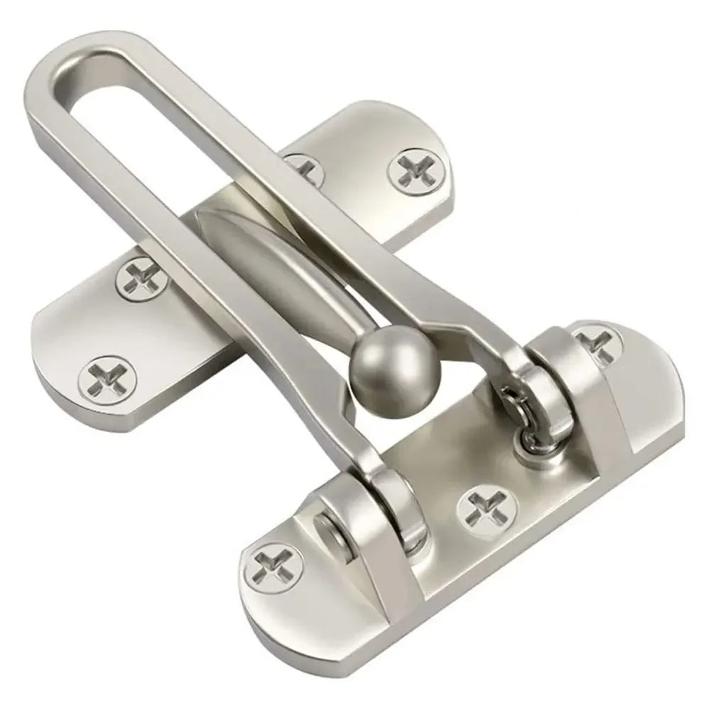 Home Anti-theft Door Buckle Bedroom Kids Room Door Bar Lock Stainless Safety Chain Hotel Anti-lock Buckle Insurance Door Bolt