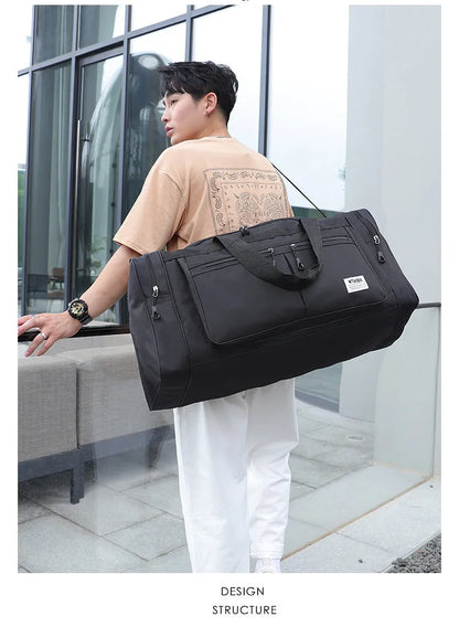 70CM 70L Nylon Luggage Travel Gym Outdoor Bag Large Travelling For Women Men Duffle Handbags Shoulder Weekend Sports Bag maletas