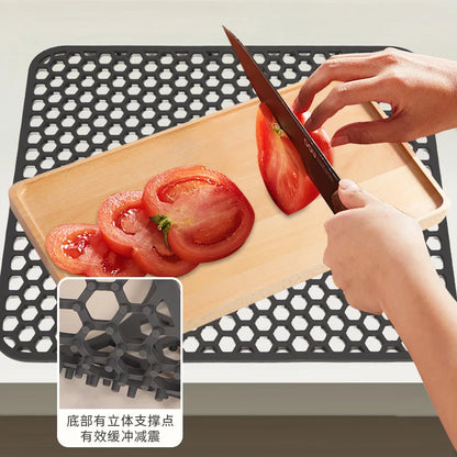 Sink Protectors for Kitchen Sink,Sink Mat,Grid Silicone Kitchen Sink Mat for Bottom of Stainless Steel Sink,Heat resistant mat