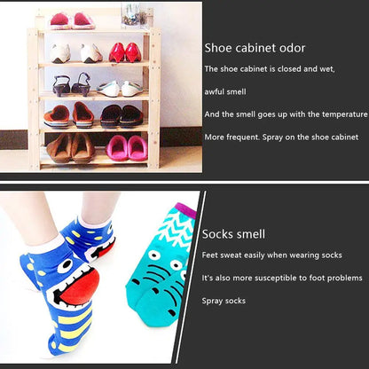 Socks Shoes Deodorant Spray Shoes Stink Freshener Socks Odor Remover Spray Refresh Antiperspirant Foot Sweat Odor Remover