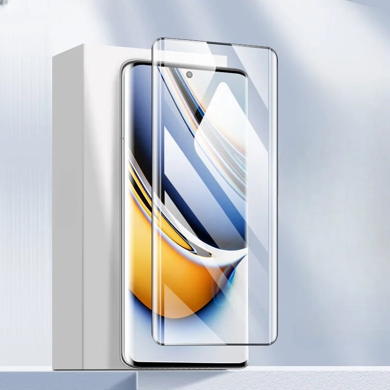 9H Tempered Glass For Realme 11 10 Pro Plus 3D Curved Screen Protector On Realme11 Pro+ 11 ProPlus Clear Anti Blue Light Glass