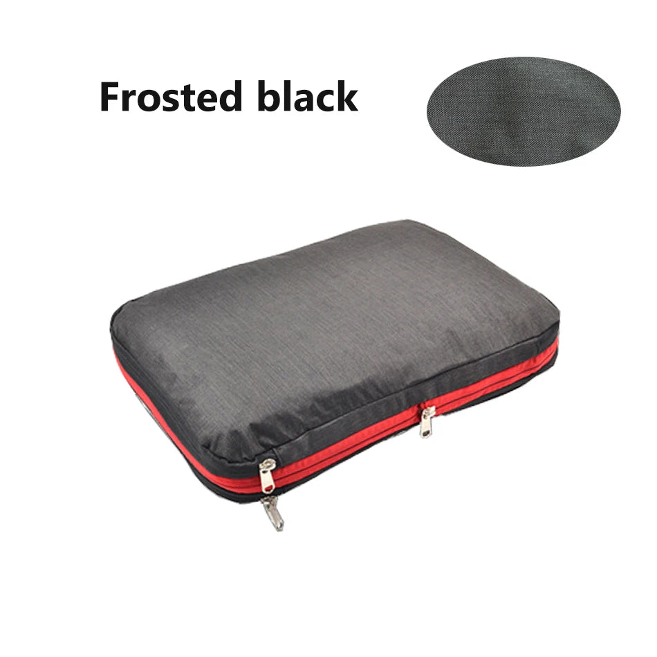 Nylon Double Layer Portable Compression Packing Cubes For Large Travel Suitcase Organizer ,Waterproof ,For Travelling