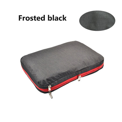 Nylon Double Layer Portable Compression Packing Cubes For Large Travel Suitcase Organizer ,Waterproof ,For Travelling