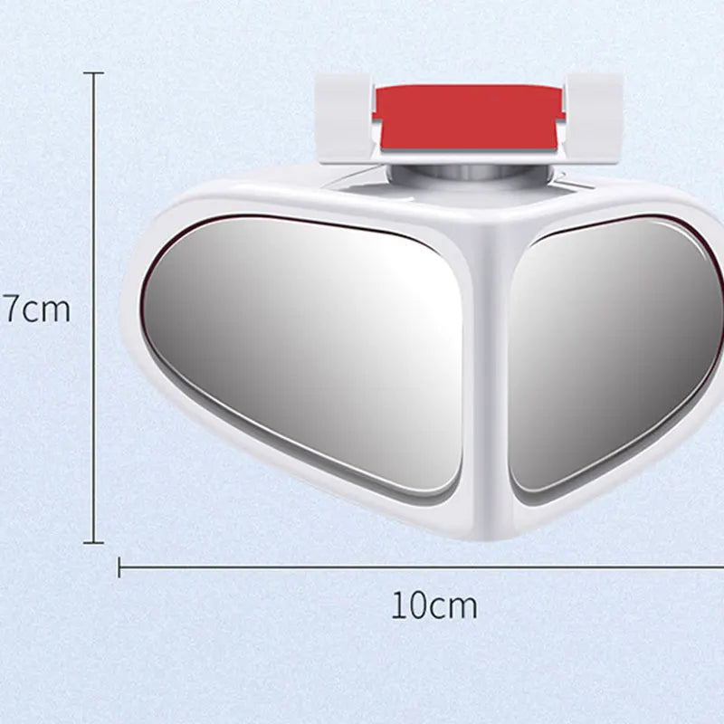 Car Blind Spot Mirror Front Wheel Auxiliary Rearview Double-Sided Mirror Wide Angle Mirror 360 Degree Adjustable for Cars SUV