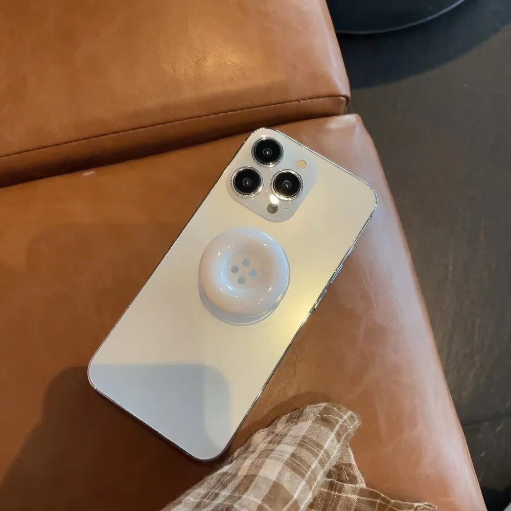 3D Simulated Button Phone Stand New Adhesive Phone Grip Phone Stand Cute Adhesive Retractable Phone Stand