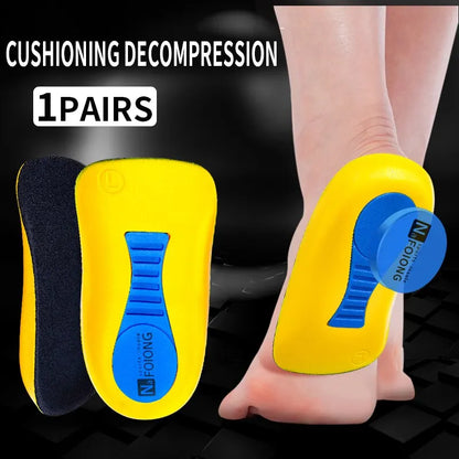 Half Orthopedic Insoles for Men Women Foot Heel Spurs Pain Cushion Foot Massager Care Insole Latex Soft Sole Running Shoes Pads