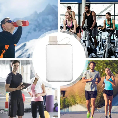 Pocket Water Bottle 500ml Flat Drink Cup Water Bottle Summer Water Flask Sports Water Bottle Summer Water Flask For Hiking ﻿