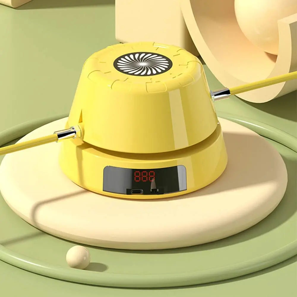 Digital Counter Electric Rope Skipping Machine Training Toy Remote Control Automatic Jump Rope USB Charging Adjustable Speed