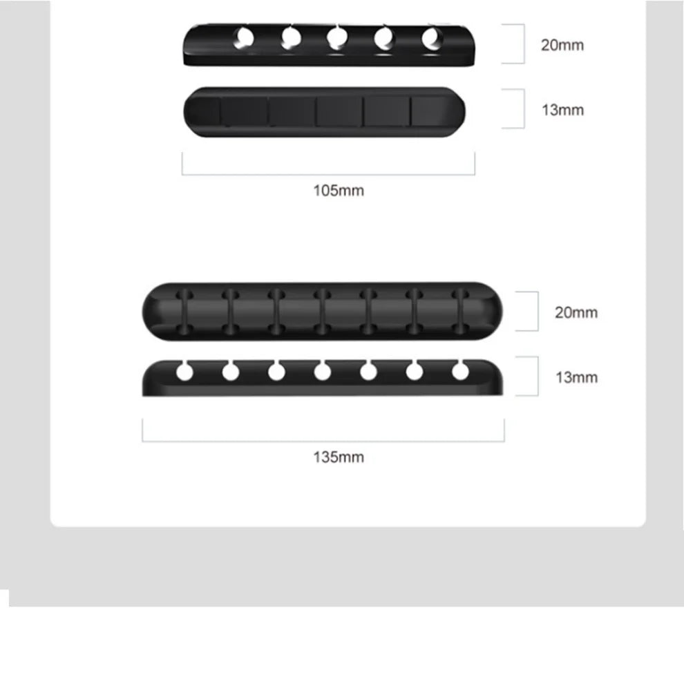 LccKaa Cable Holder Clips Cable Management Cord Organizer Clips Silicone for USB Charging Cable Mouse Cable Wire PC Office Home