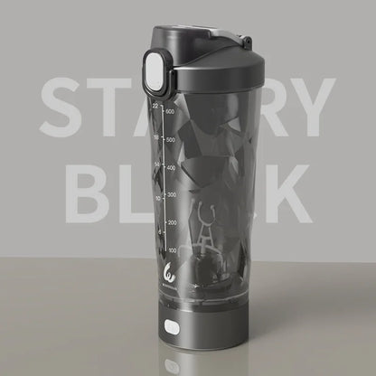 Portable Mixing Cup 600ml Protein Shaker Bottle Fully Automatic Blender Kettle USB Rechargeable Multipurpose for Gym Outdoor