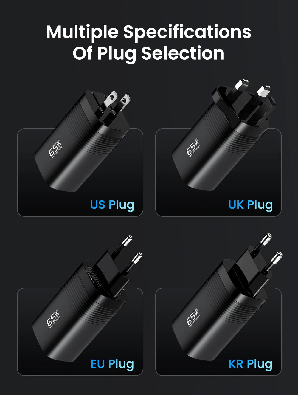 65W GaN USB Type C Fast Charger For Laptop PPS 45W PD QC 3.0 Quick Charge For iPhone 14 13  Samsung Xiaomi Realme Phone Charger