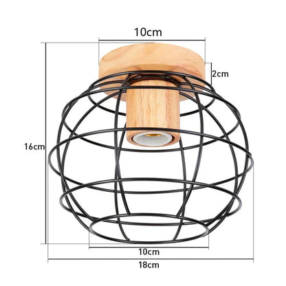 Led Lights for Room  Lamps for Living Room Wood Art Wood Light Modern Simple Retro Ceiling Light Entrance Lighting