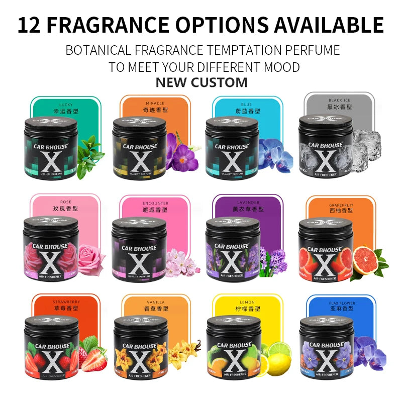 Car Air Freshener Solid Cologne Lavender Lemon Auto Accessories Vanilla Good Smell Odor Eliminator Essential For Home Closet