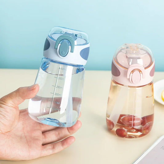 Leak-Proof Portable Water Bottle - Cute, Compact Design for Men & Women, PVC-Free Plastic, Ideal for Outdoor Activities & Travel
