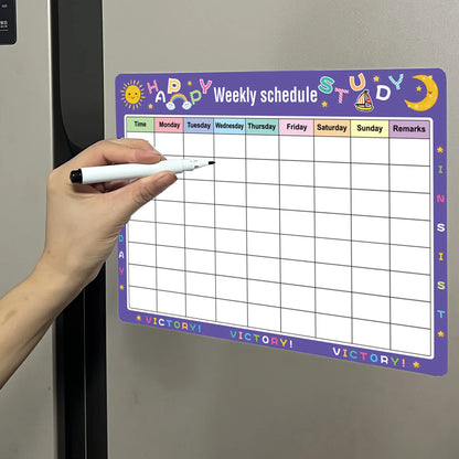 Calendar For Fridge Monthly Weekly Planner Calendar Table Dry Erase Whiteboard Fridge Sticker Message Board Menu