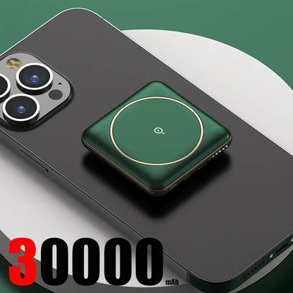 30000mAh Large Capacity Super Fast Charging YM-545 Portable Power Bank Magnetic Wireless Charging Power Bank Mobile Power Bank