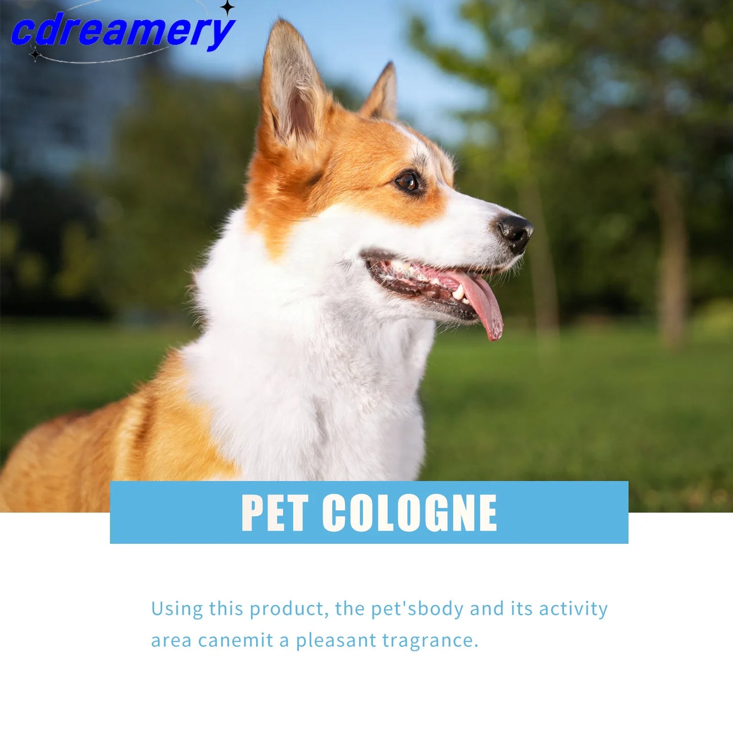 CDY 100ml Pet Perfume Spray for Cats and Dogs, Odor Eliminator and Air Freshener with Long-lasting Fragrance