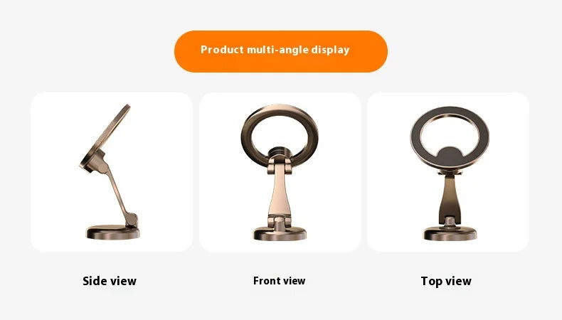 Magnetic Car Phone Mount Holder Multi-Functional Floating Screen Foldable Stand Vehicles Universal Phone Holder Safe Driving