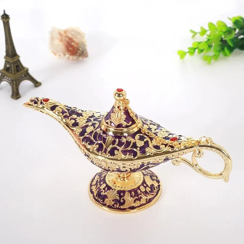 Aladdin Lamp Decorative Ornament Large European Retro Home Decoration Metal Decoration Crafts Holiday Gift