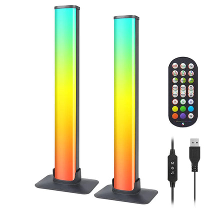 Smart LED Light Bars RGB Smart 16 Colour TV Backlights Remote Music Sync Gaming Lights Rhythm Ambient Pickup Lamp Mood Lighting