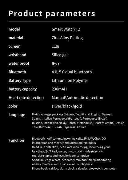 New Women Bluetooth Call Smart Watch HeartRate Blood Pressure Monitoring Smartwatches Waterproof Men Smartwatch For Samsung IOS