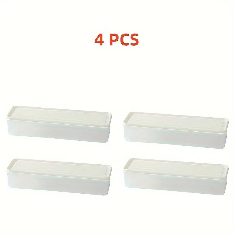 Rectangular Food Storage Box Containers Plastic Reusable Refrigerator Organizer Boxes Kitchen Accessories