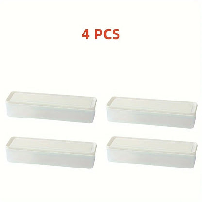 Rectangular Food Storage Box Containers Plastic Reusable Refrigerator Organizer Boxes Kitchen Accessories