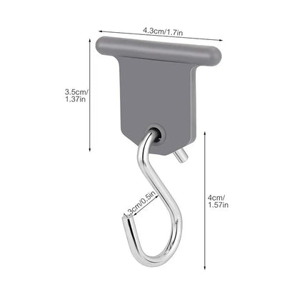 8Pcs Sturdy Awning Hooks for RV S Shaped Camping Awning Hooks Metal Party Light Hangers Hats Outdoor Camper Hanging Accessories
