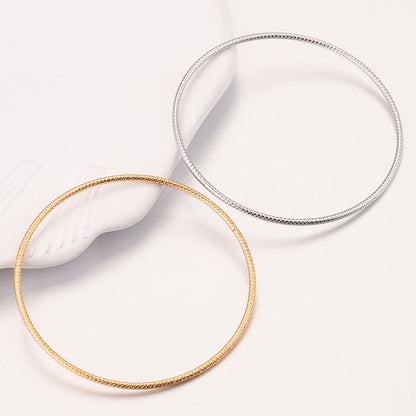 10pcs 30/50mm Round Stainless Steel Jump Rings Gold-Plate Twisted Closed Ring for DIY Jewelry Making Earring Accessories