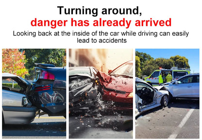 Sticky Baby Mirror For Car Auxiliary Mirror 360 Adjustable Baby Rear View Mirror Adhesive Mount Wide Angle Shatterproof Backseat