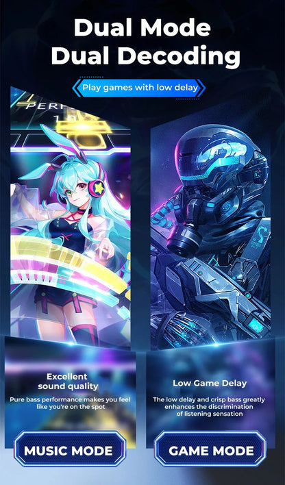 Lenovo ERAZER XT86 Gaming Earphones Bluetooth 5.4 Wireless Earphones Stereo Earphones with Microphone Low Latency GM2 Earphones