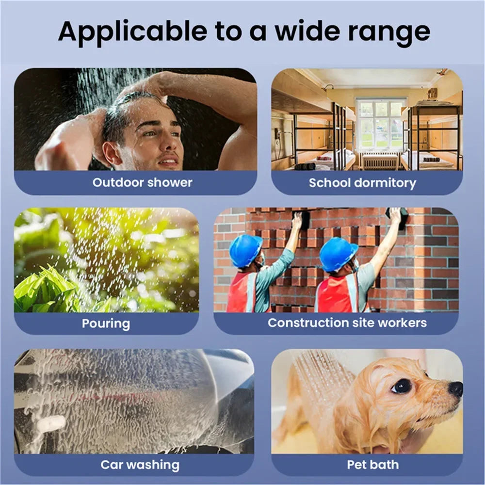 Camping Shower Set Portable Outdoor Shower Electric Hiking Shower Water Bag For Travel Car Washing Camping Survival Equipment