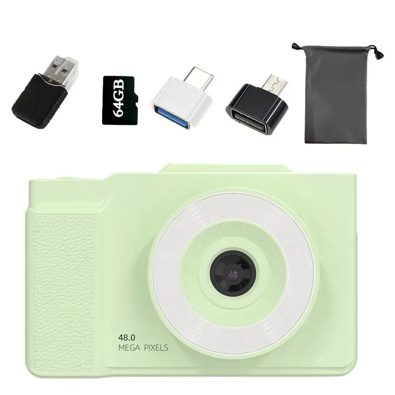 4K Digital Camera 6400w HD Flip Screen Camera Digital Camera Card Camera Shooting Camera Student Entry-level CCD Camera