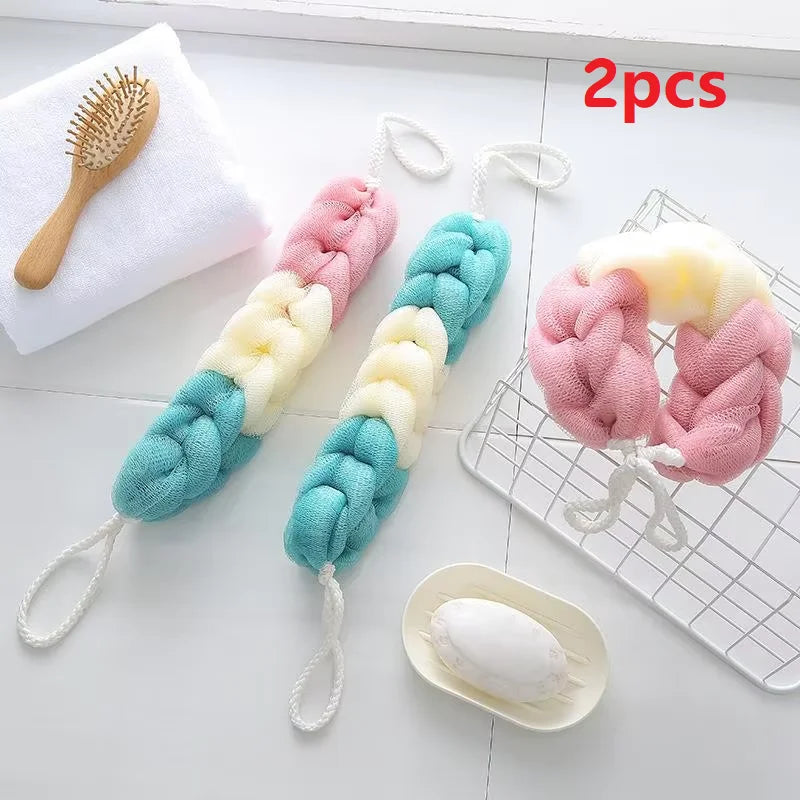 Colour Block Bath Balls Bath Strips Bath Towels Adult Back Rubbing Bath Towels Mud Rubbing Bath Towels Foam Mesh