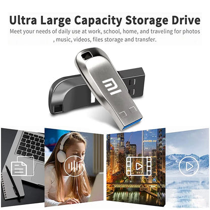 Xiaomi USB 3.2 Flash Drives 2TB Metal Pendrive 1TB 512GB High Speed USB Drive 128GB For Computer Storage Devices Memoria U Disk