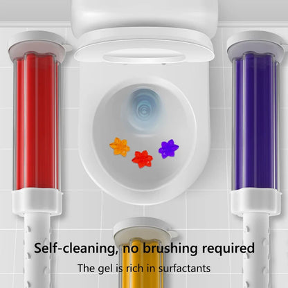 Toilet Cleaner Gel Remove Odors Leave Flower Aromatic Toilet Gel No Traces Comfortable Smell for Household Cleaning Products