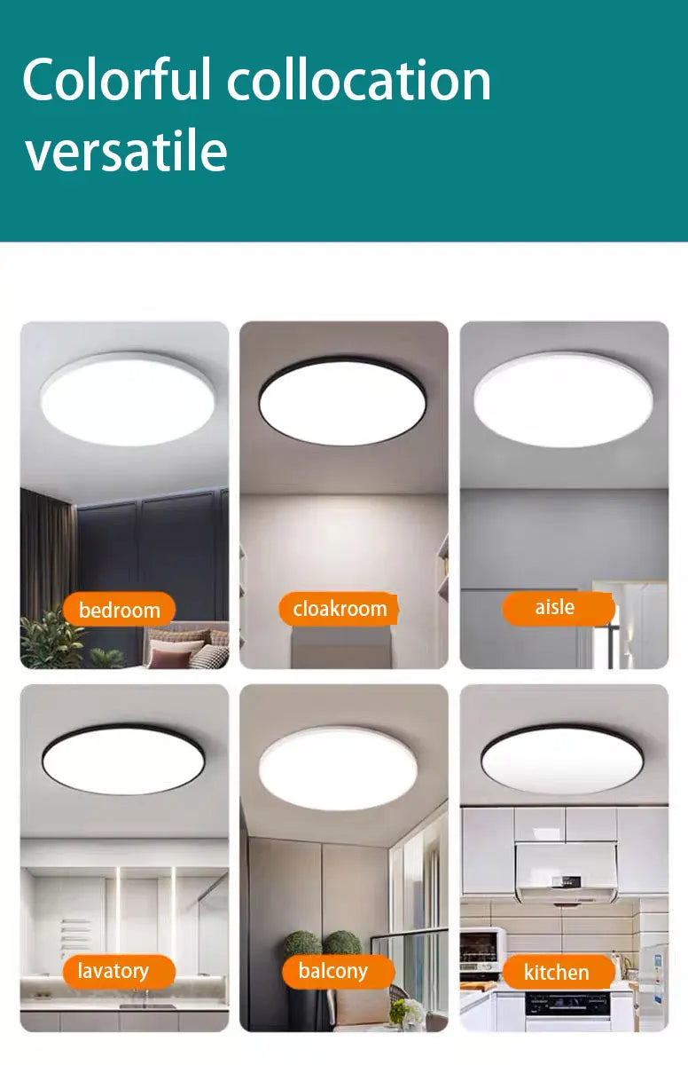 LED Ceiling Lamps Modern Ceil Light 18/30/40/72W Led 220V Ceiling Lights Round Living Room Bedroom Indoor Kitchen Lighting Lamp