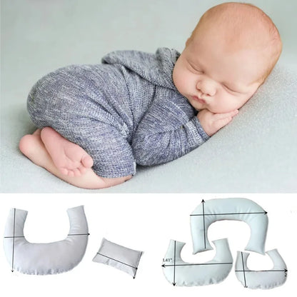 Newborn Photography Props Creativity Donut Posing Pillows Cushion Crescent Basket Filling Pillow Baby Photoshoot Accessories