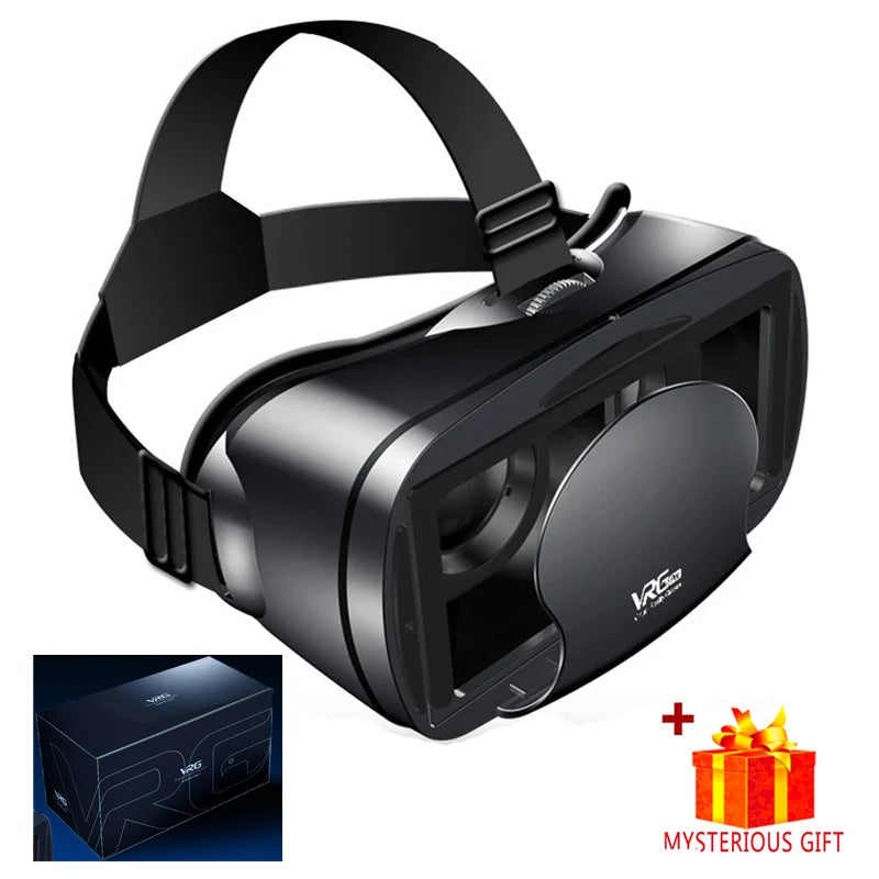 Virtual Reality 3D VR Headset Smart Glasses Helmet for Smartphones Cell Phone Mobile 7 Inches Lenses Binoculars Goggles Devices