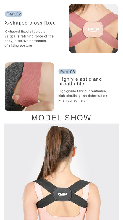 Adjustable Posture Corrector Back Support Shoulder Belt Rectify Straighten Correction Spine Corrector Health Postural