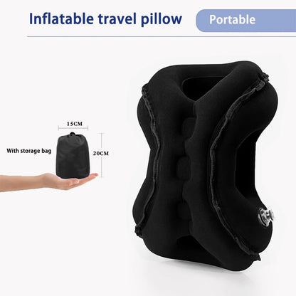 Inflatable Travel Neck Air Pillow Headrest Support Cushion Soft Sleep Pillows for Airplane Sleeping Car Train Office Home 바디필로우