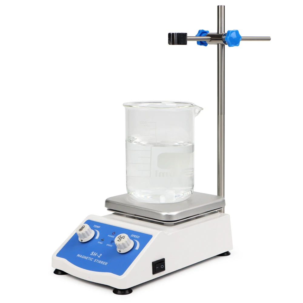Magnetic Stirrer With Heating Digital Display Thermostatic Stirrer Laboratory Hot Plate Magnetic Mixer 2L 1600rpm Adjustable
