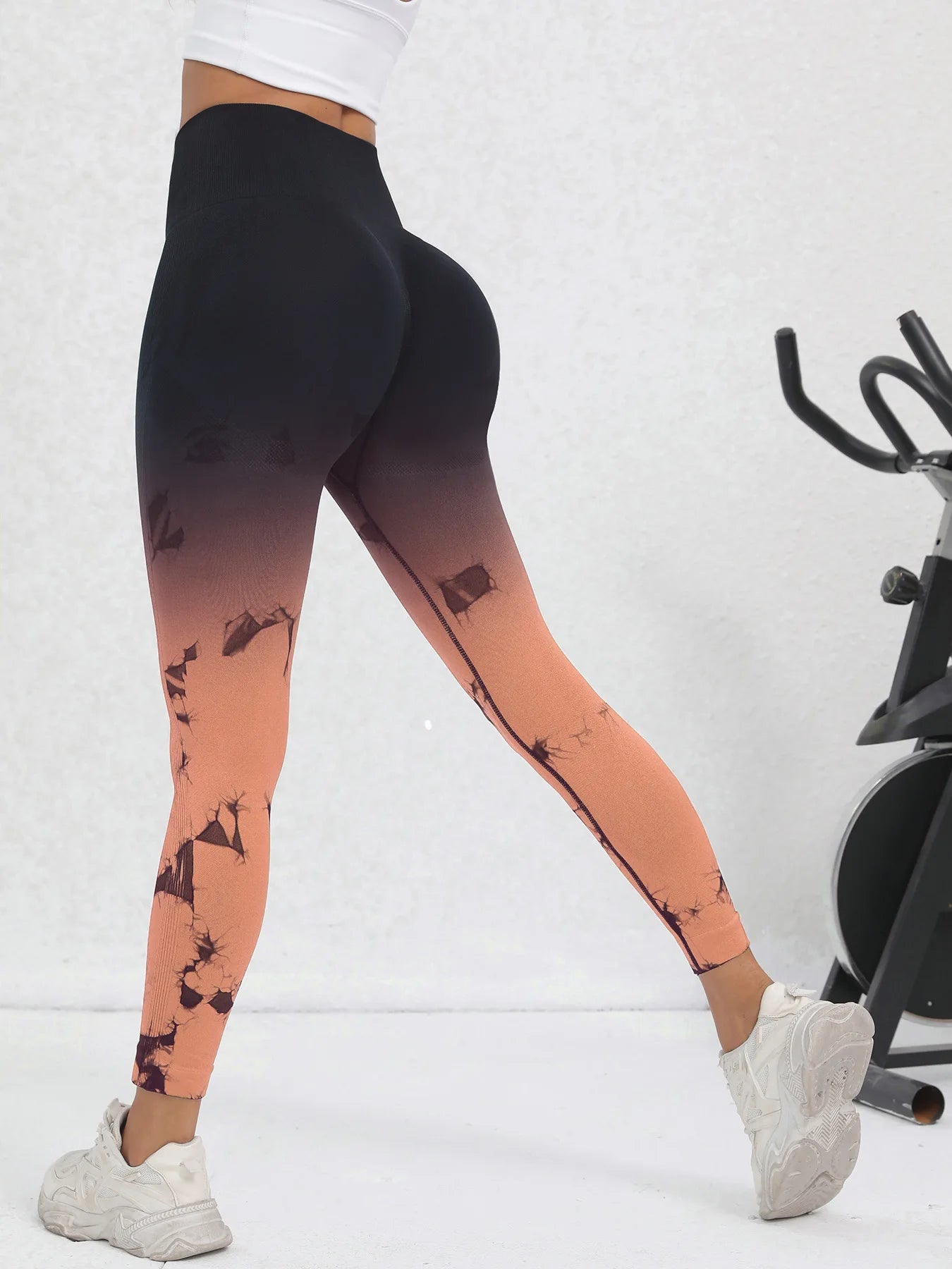 Yoga Pants Women Seamless Leggings Push Up Sports Fitness Joggings High Waist Gym Workout Scrunch Tie Dye Running Leggings